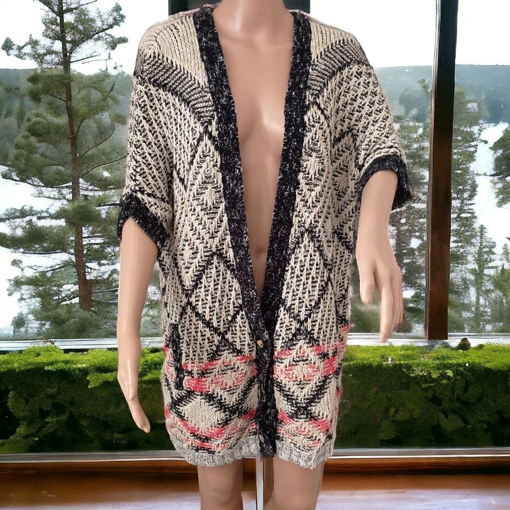Cabi Cardigan Sweater S Grandpa Oversized Boho Cozy Chenille Farmhouse Rustic. - Picture 16 of 16